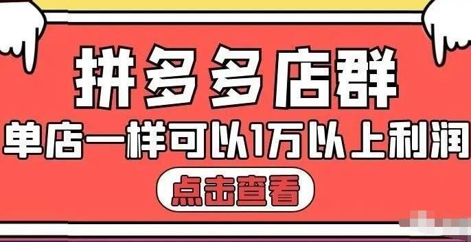 拼多多店群单店一样可以产出1万5以上利润【付费文章】-韭菜网