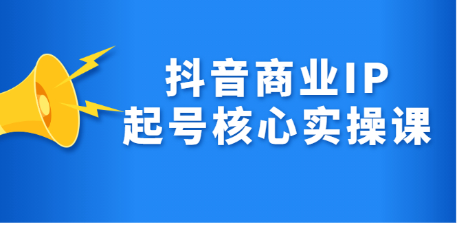 抖音商业IP起号核心实操课，带你玩转算法，流量，内容，架构，变现-韭菜网