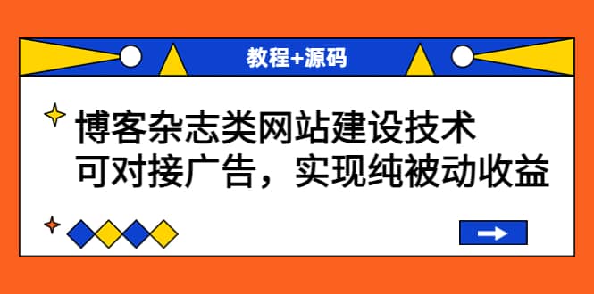 博客杂志类网站建设技术，可对接广告，实现纯被动收益（教程+源码）-韭菜网