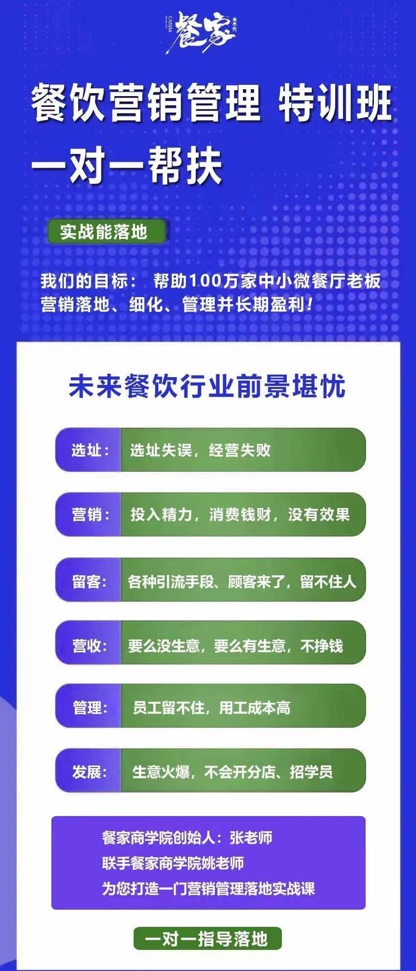 图片[1]-餐饮营销管理特训班：选址+营销+留客+营收+管理+发展-韭菜网