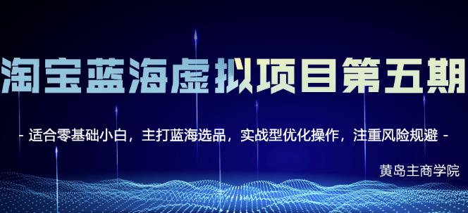 淘宝虚拟无货源3.0+4.0+5.0，适合零基础小白，主打蓝海选品，实战型优化操作-韭菜网