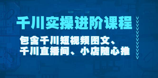 千川实操进阶课程（11月更新）包含千川短视频图文、千川直播间、小店随心推-韭菜网