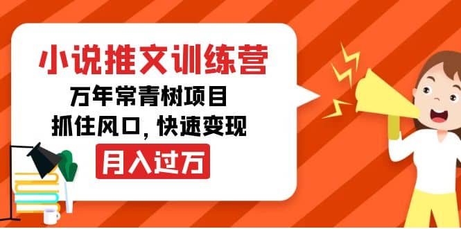 小说推文训练营，万年常青树项目，抓住风口-韭菜网