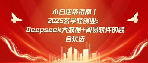 小白逆袭指南，2025玄学轻创业：Deepseek大数据+周易算法的融合玩法-韭菜网