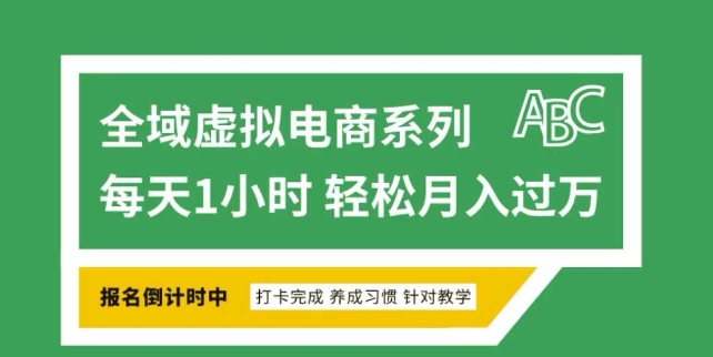 全域虚拟电商变现系列，通过平台出售虚拟电商产品从而获利-韭菜网