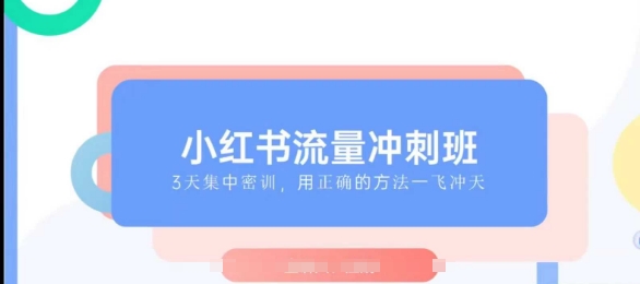 小红书流量冲刺班2025，最懂小红书的女人，快速教你2025年入局小红书-韭菜网