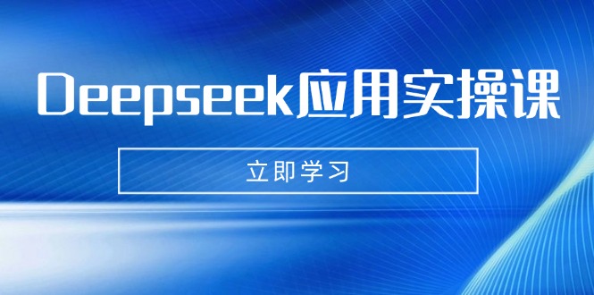 Deepseek应用实操课：AI制作数字妈妈、写真、短视频，辅导作业，PPT制作等-韭菜网